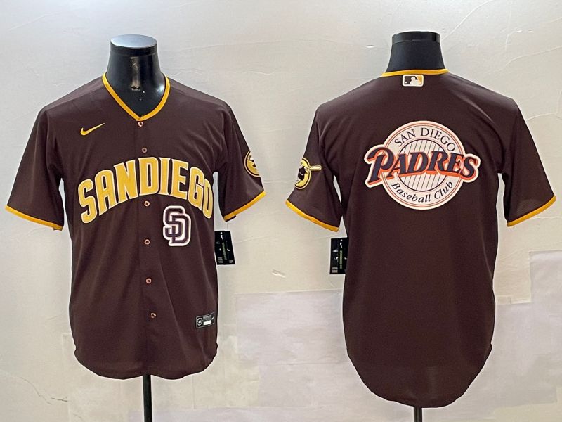 Men San Diego Padres Blank Brown Game 2024 Nike MLB Jersey style 010811